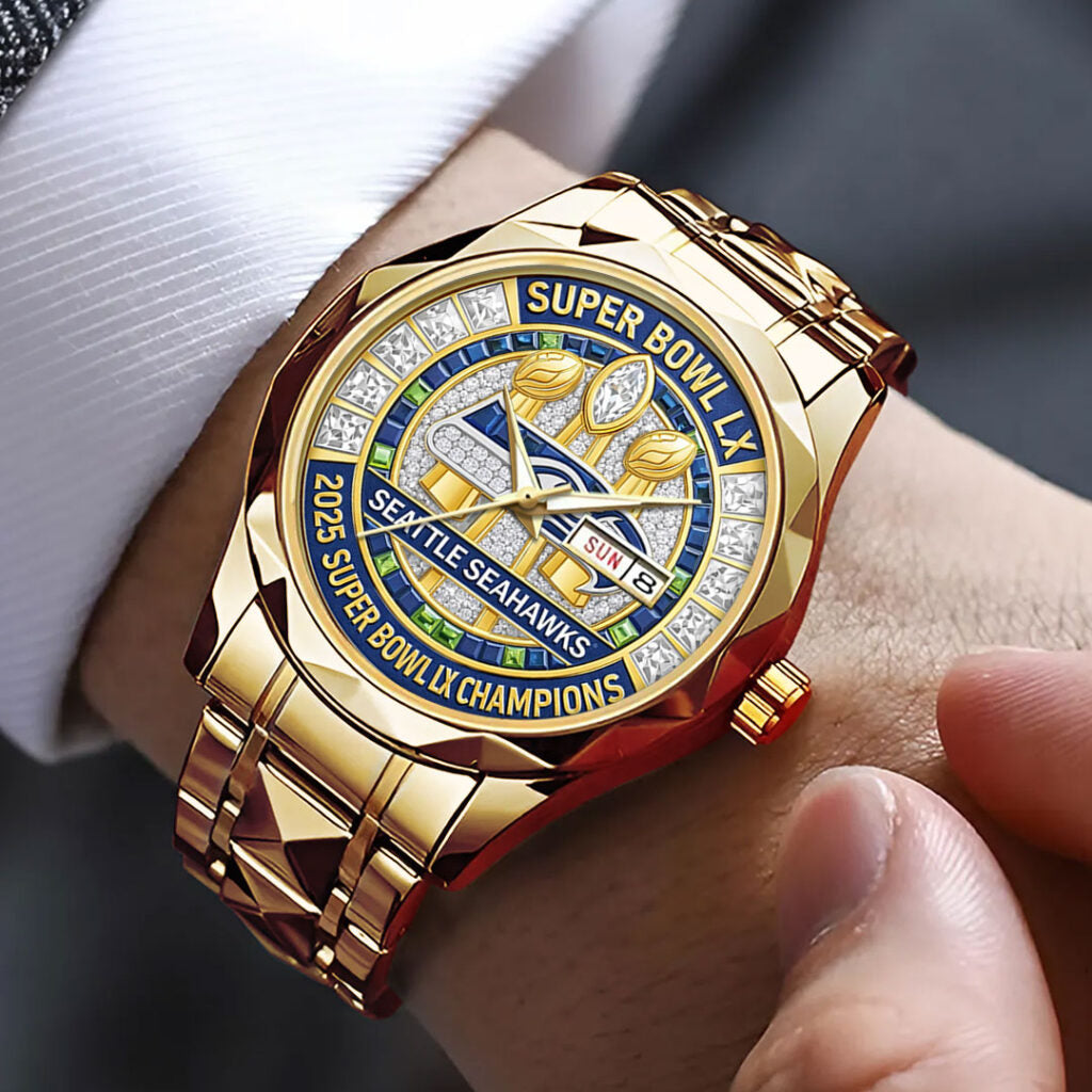 Seattle Seahawks 2025 Super Bowl LX Champions Alloy Luxury Quartz Watch - TMTHU3921