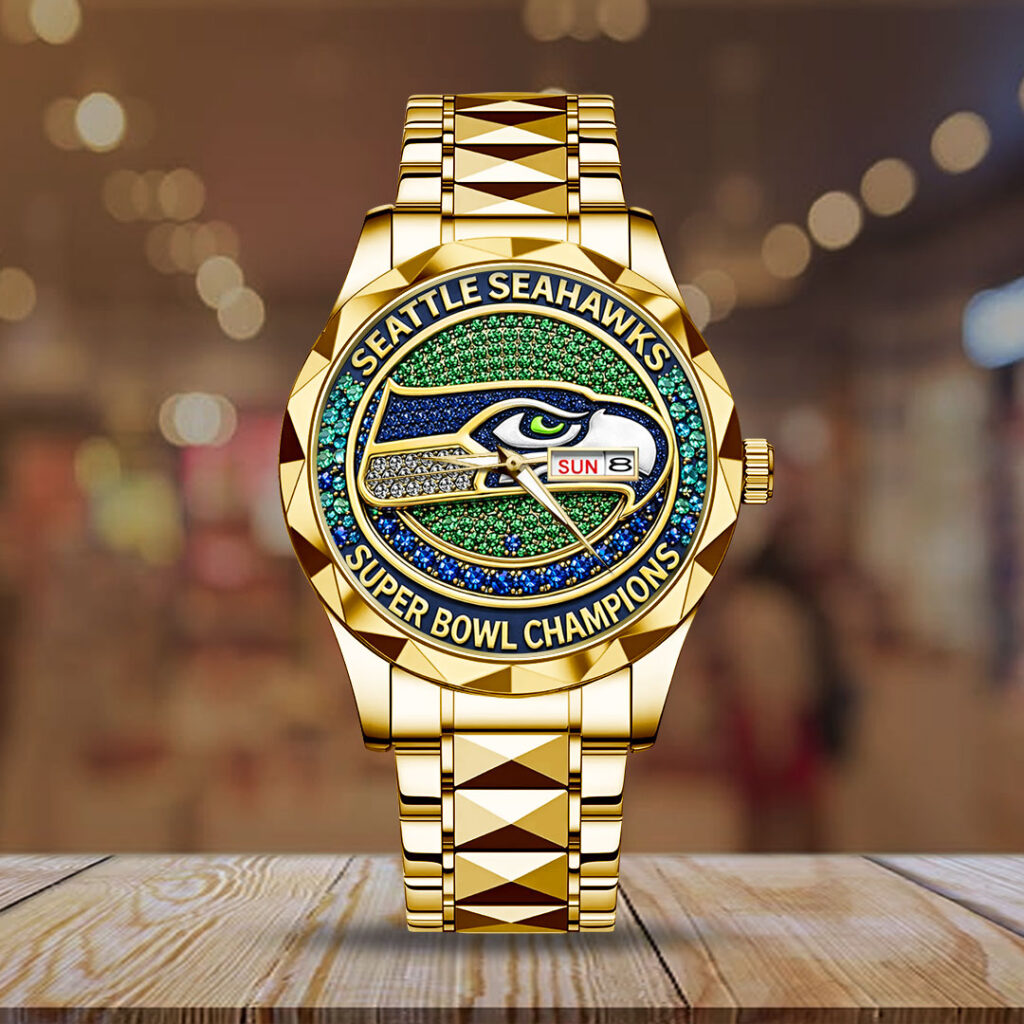 Seattle Seahawks 2025 Super Bowl LX Champions Alloy Luxury Quartz Watch - TANTN20957