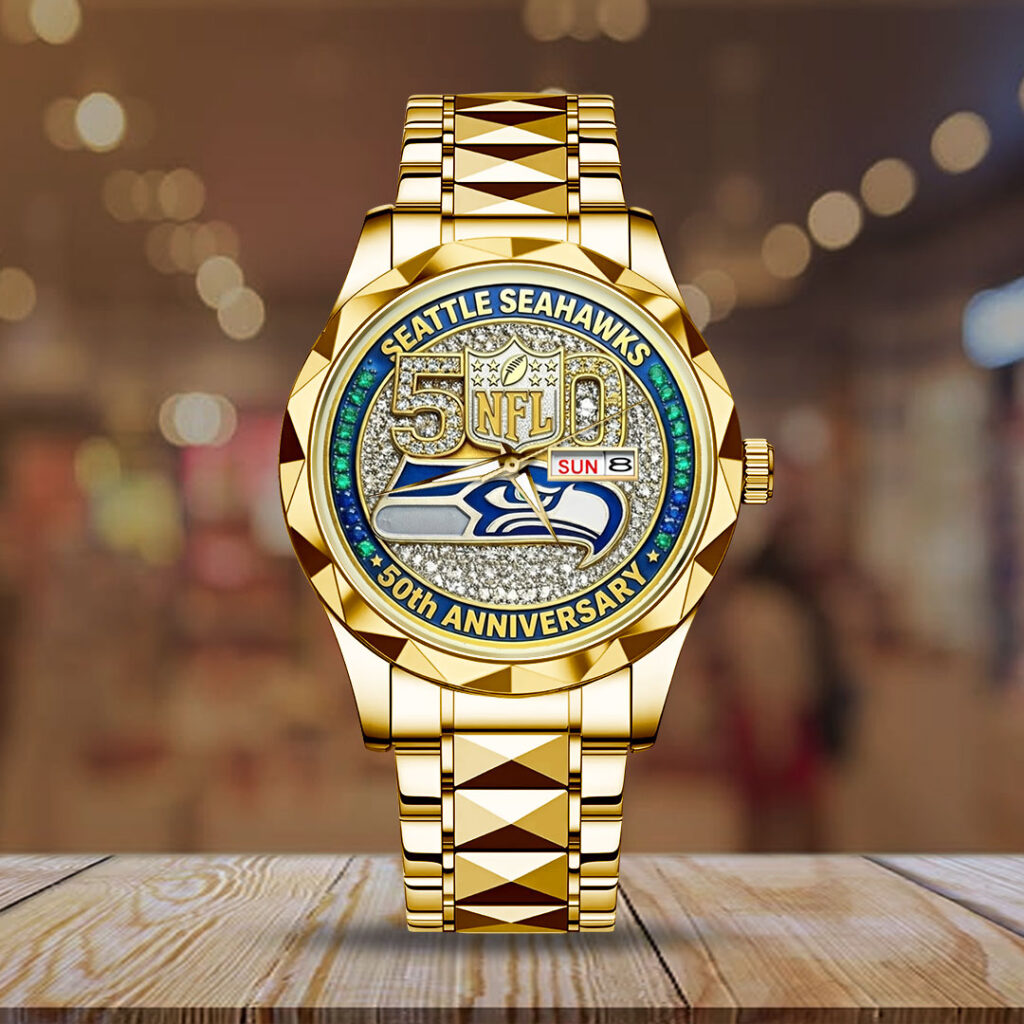 Seattle Seahawks 50th Anniversary 2026 Alloy Luxury Quartz Watch - TMTHU3824