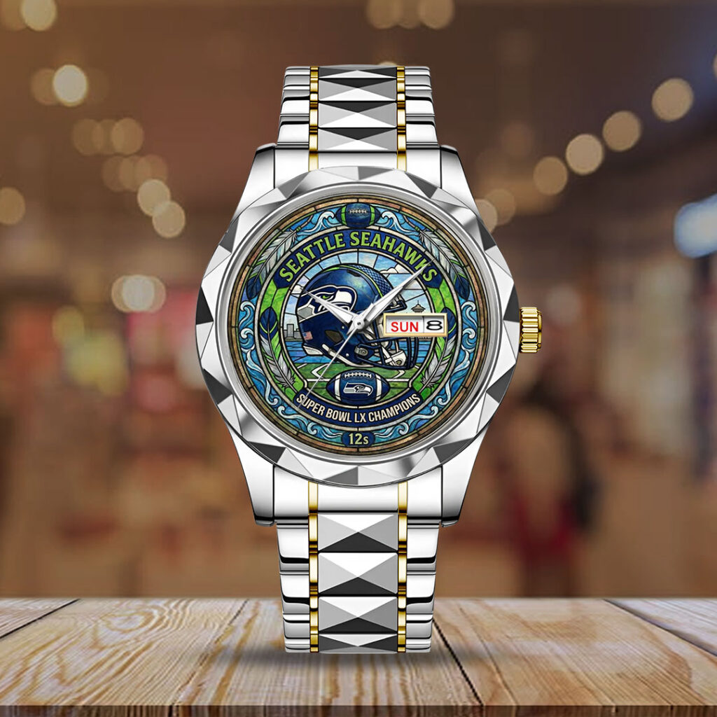 Seattle Seahawks Super Bowl LX Champions Alloy Luxury Quartz Watch - MAITM14797