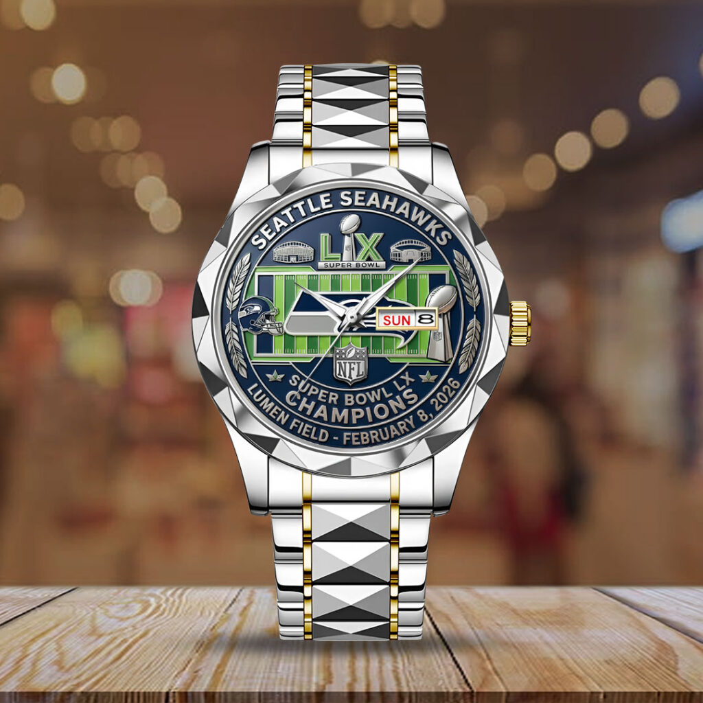 Seattle Seahawks Super Bowl LX Champions Alloy Luxury Quartz Watch - MAITM14818