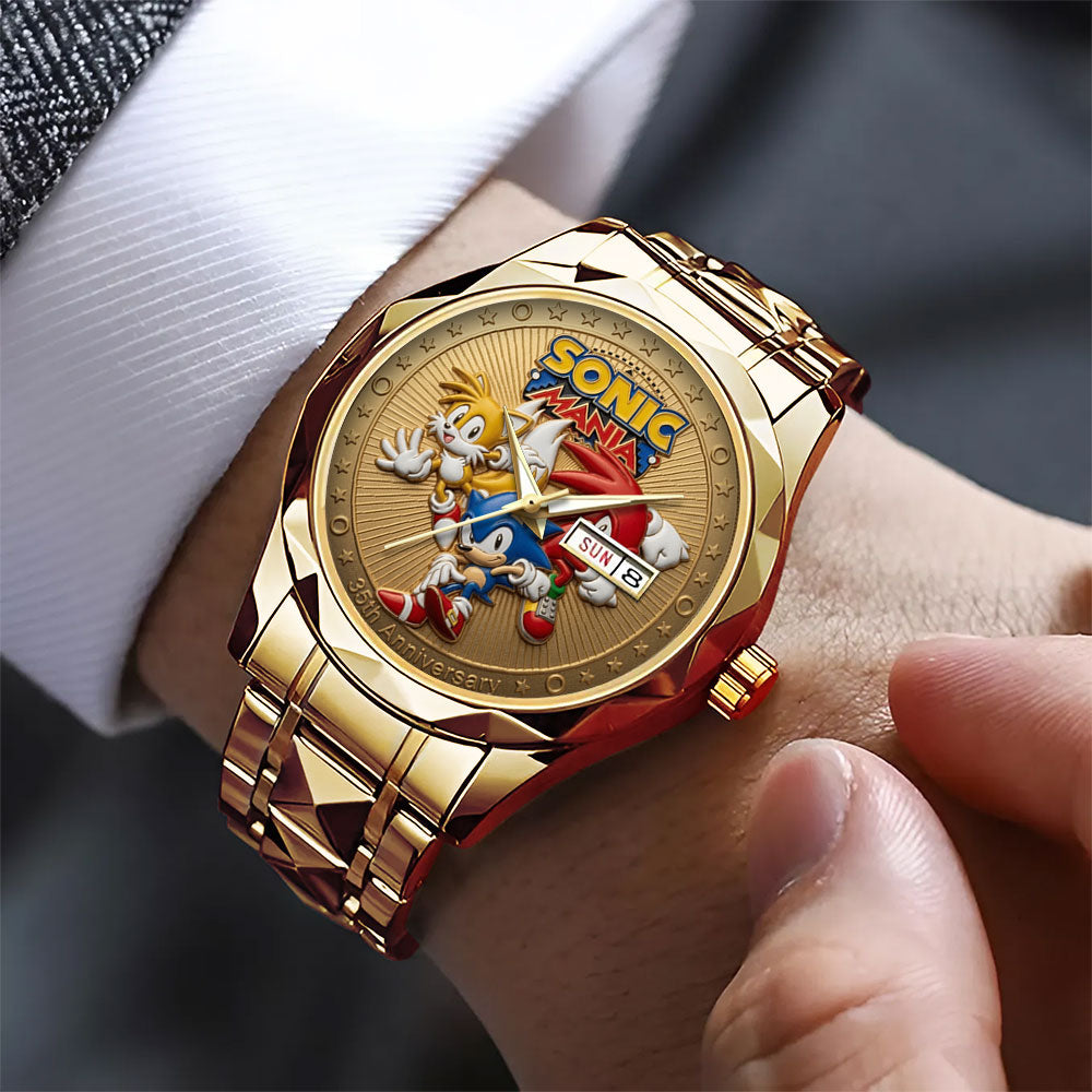 Sonic the Hedgehog 35th Anniversary Alloy Luxury Quartz Watch - TANTN24060