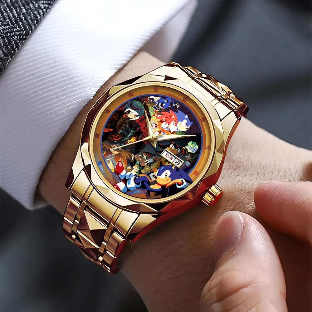 Sonic the Hedgehog 35th Anniversary Alloy Luxury Quartz Watch - GNE7349