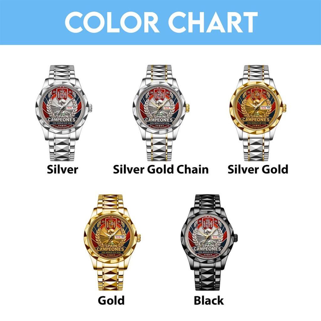Spain National Team 2026 FIFA World Cup Champions Alloy Luxury Quartz Watch - HOATT19797