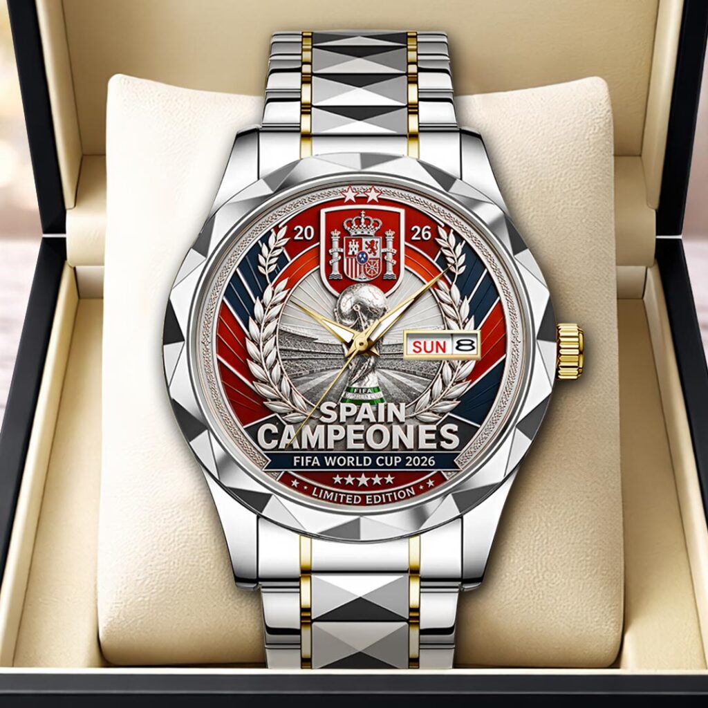 Spain National Team 2026 FIFA World Cup Champions Alloy Luxury Quartz Watch - HOATT19797