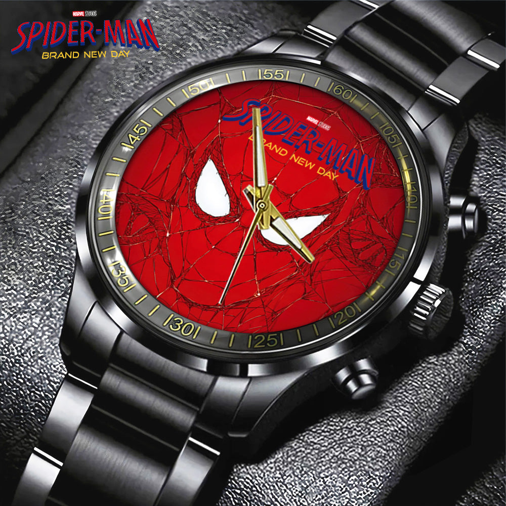 Spider-Man: Brand New Day Black Stainless Steel Watch - GNE8082