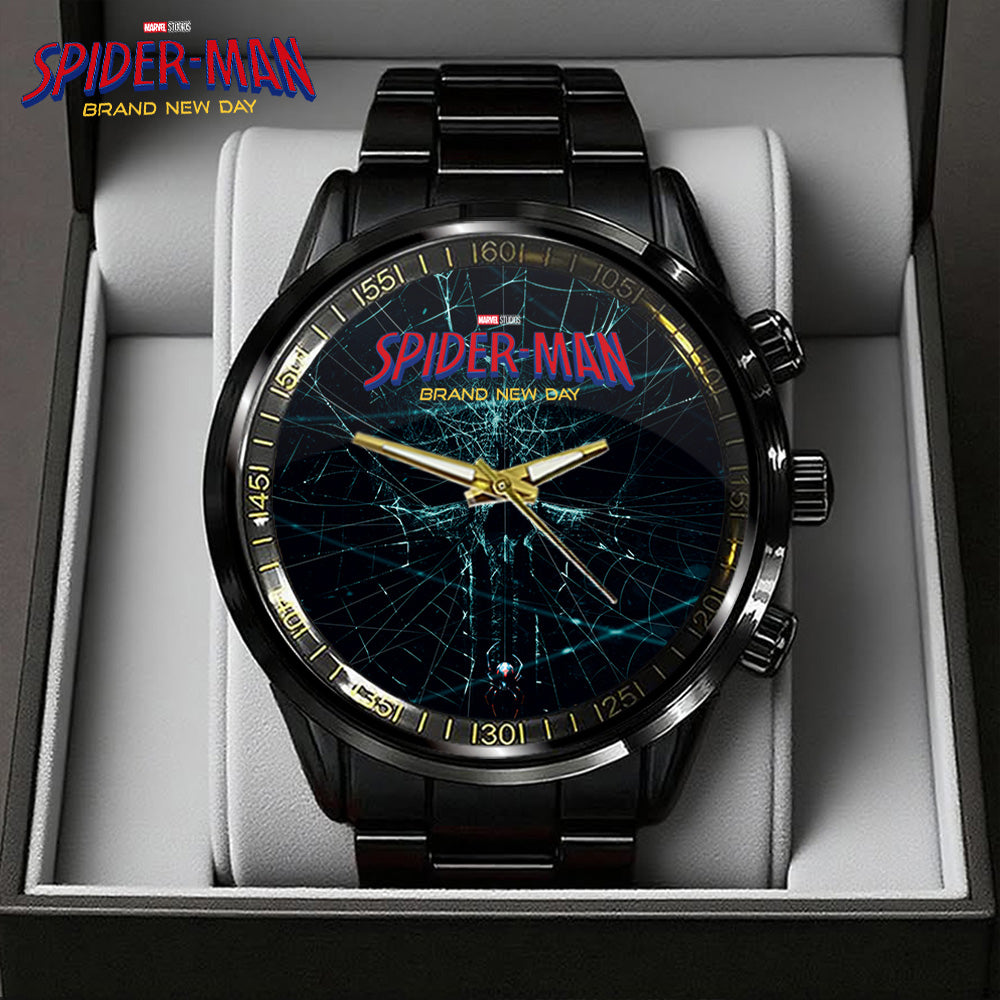 Spider-Man: Brand New Day Black Stainless Steel Watch - GNE8084