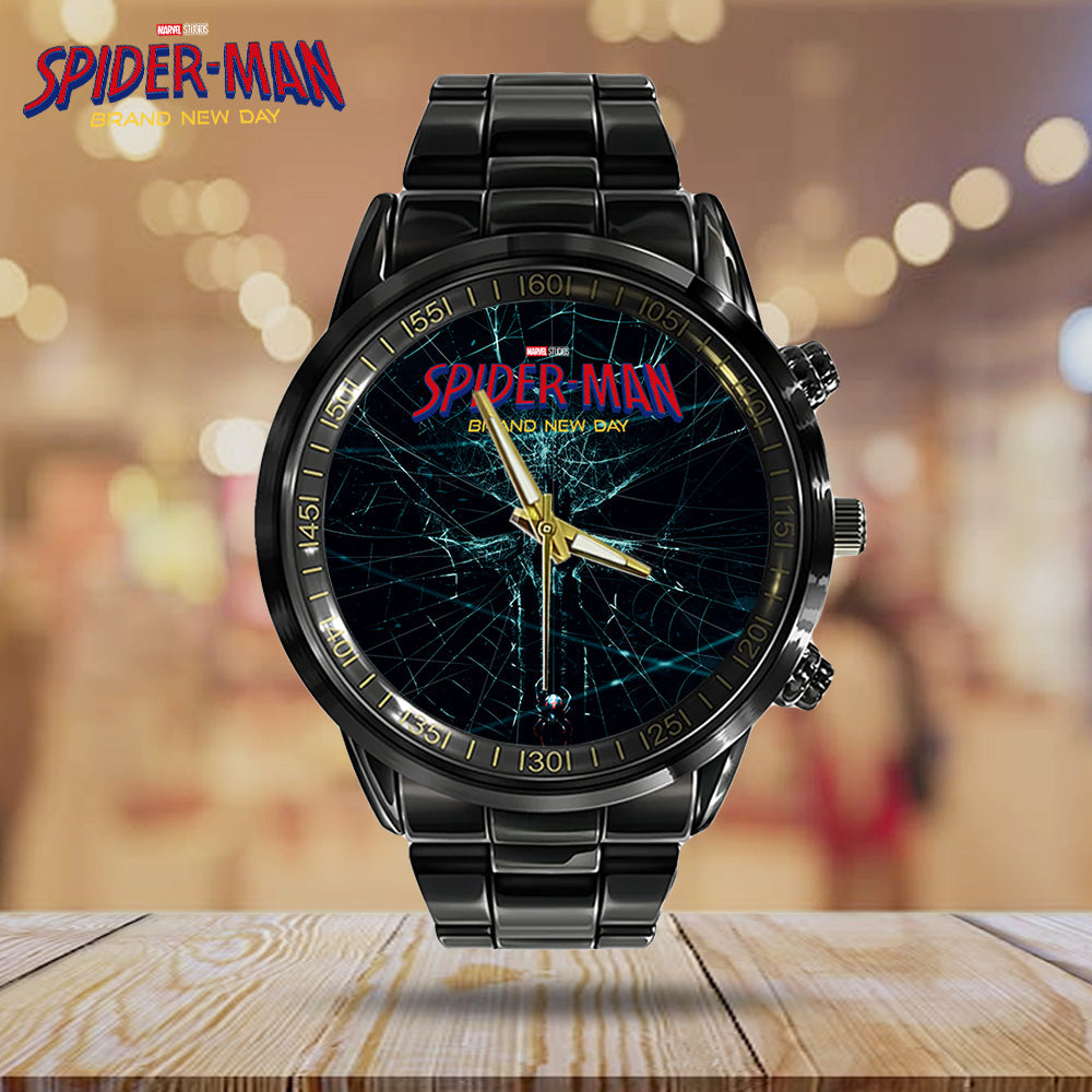 Spider-Man: Brand New Day Black Stainless Steel Watch - GNE8084