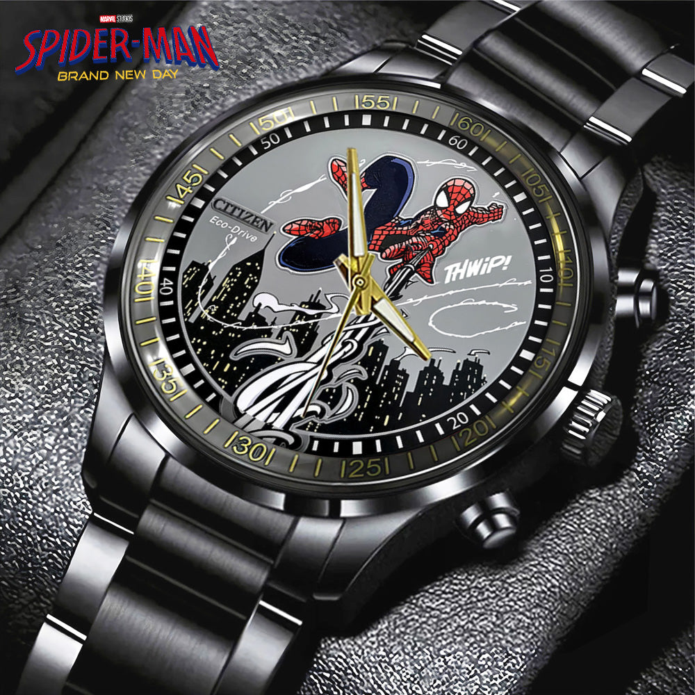 Spider-Man: Brand New Day Black Stainless Steel Watch - GNE8091
