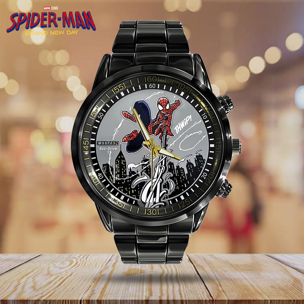 Spider-Man: Brand New Day Black Stainless Steel Watch - GNE8091