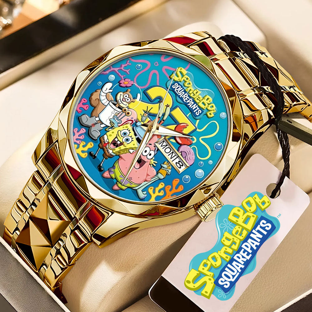 SpongeBob SquarePants 27th Anniversary Alloy Luxury Quartz Watch - TMTHU3402