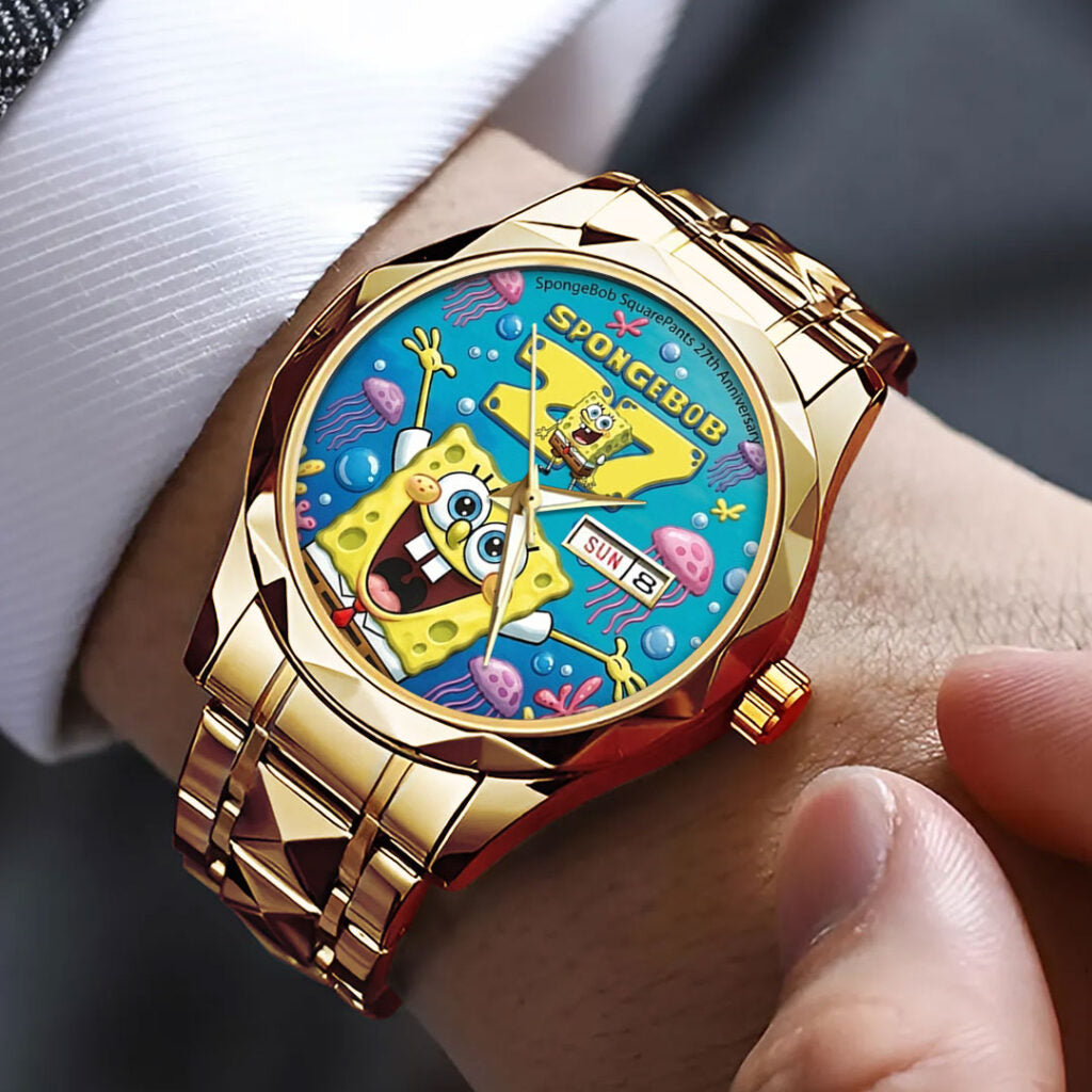 SpongeBob SquarePants 27th Anniversary Alloy Luxury Quartz Watch - TMTHU3400