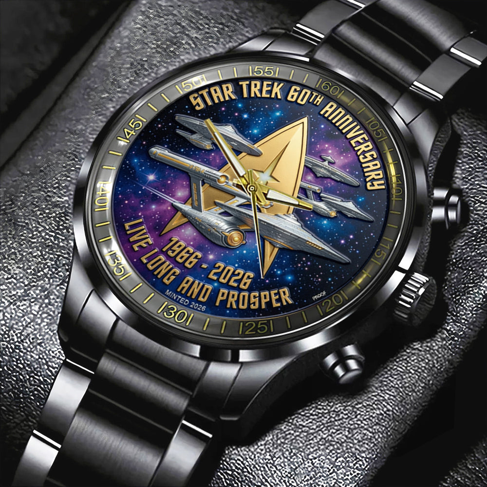 Star Trek 60th Anniversary 2026 Black Stainless Steel Watch - TMTHU4746
