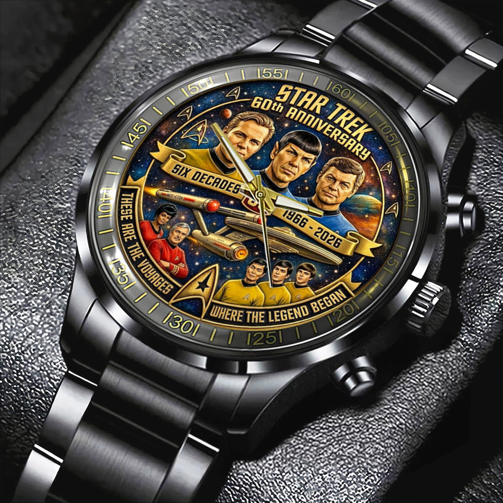 Star Trek 60th Anniversary 2026 Black Stainless Steel Watch - TMTHU4663