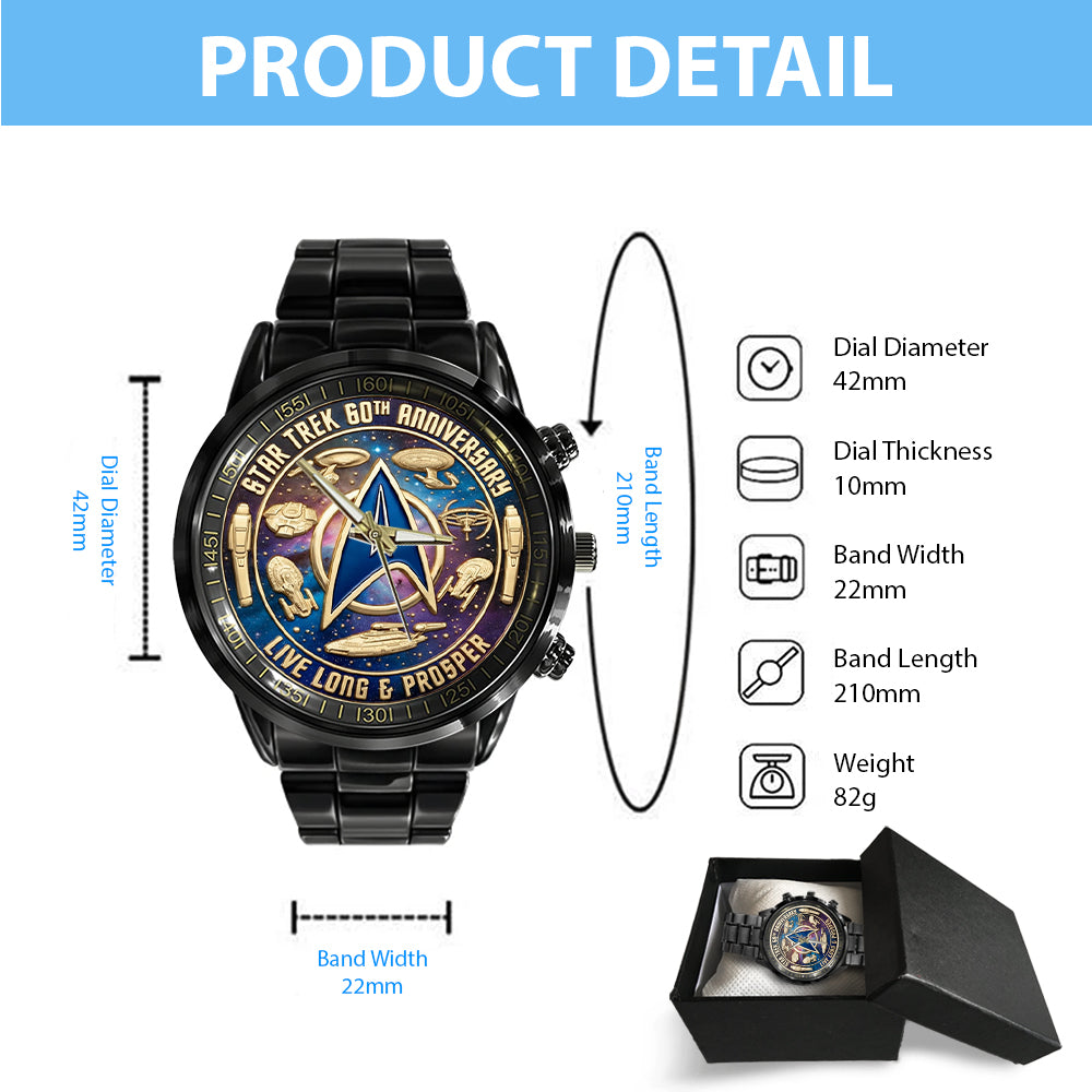 Star Trek 60th Anniversary 2026 Black Stainless Steel Watch - TMTHU4987