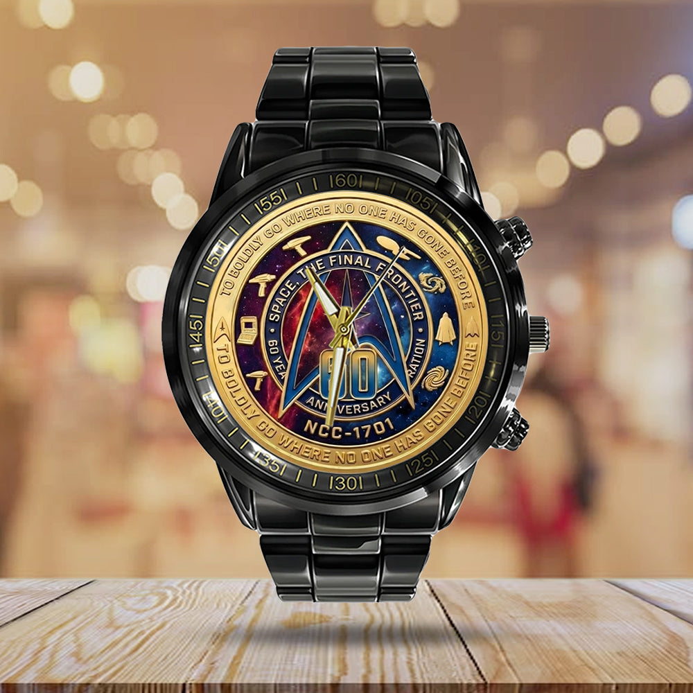Star Trek 60th Anniversary 2026 Black Stainless Steel Watch - TMTHU5344