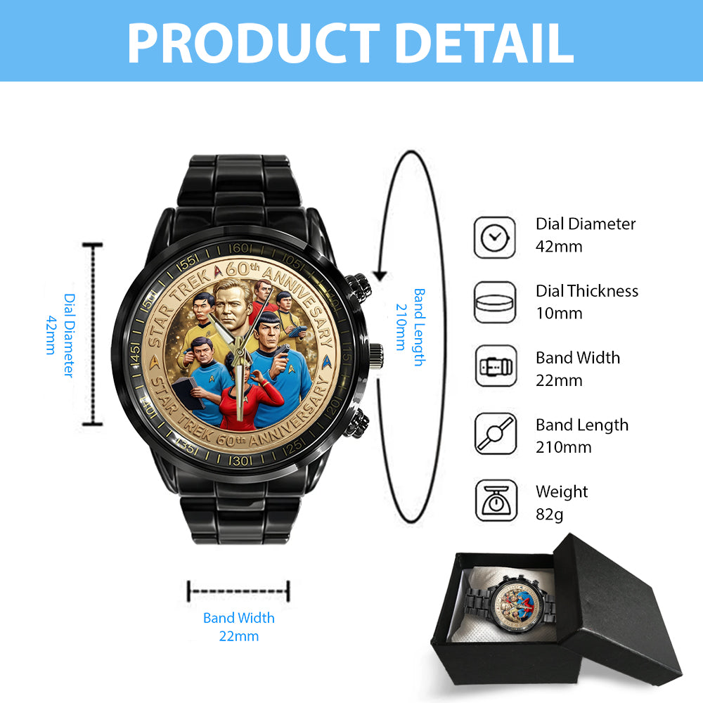 Star Trek 60th Anniversary 2026 Black Stainless Steel Watch - TMTHU5347