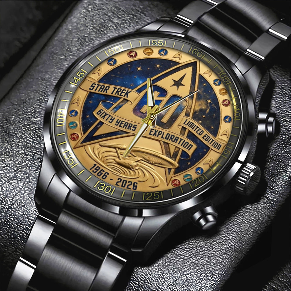 Star Trek 60th Anniversary 2026 Black Stainless Steel Watch - TMTHU5650