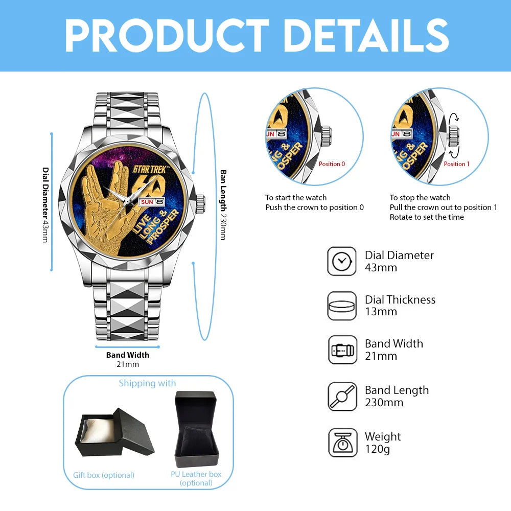 Star Trek 60th Anniversary Alloy Luxury Quartz Watch - TMTHU9052