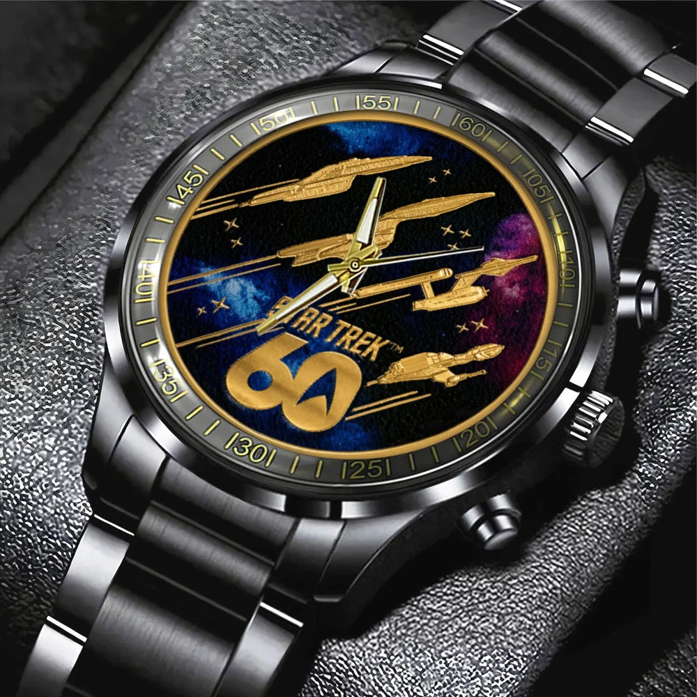 Star Trek 60th Anniversary Black Stainless Steel Watch - TMTHU9051