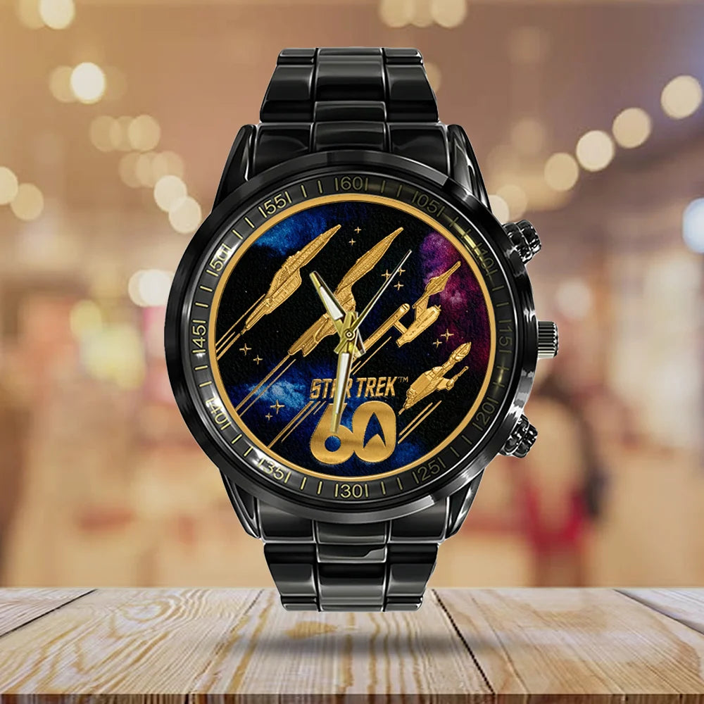 Star Trek 60th Anniversary Black Stainless Steel Watch - TMTHU9051