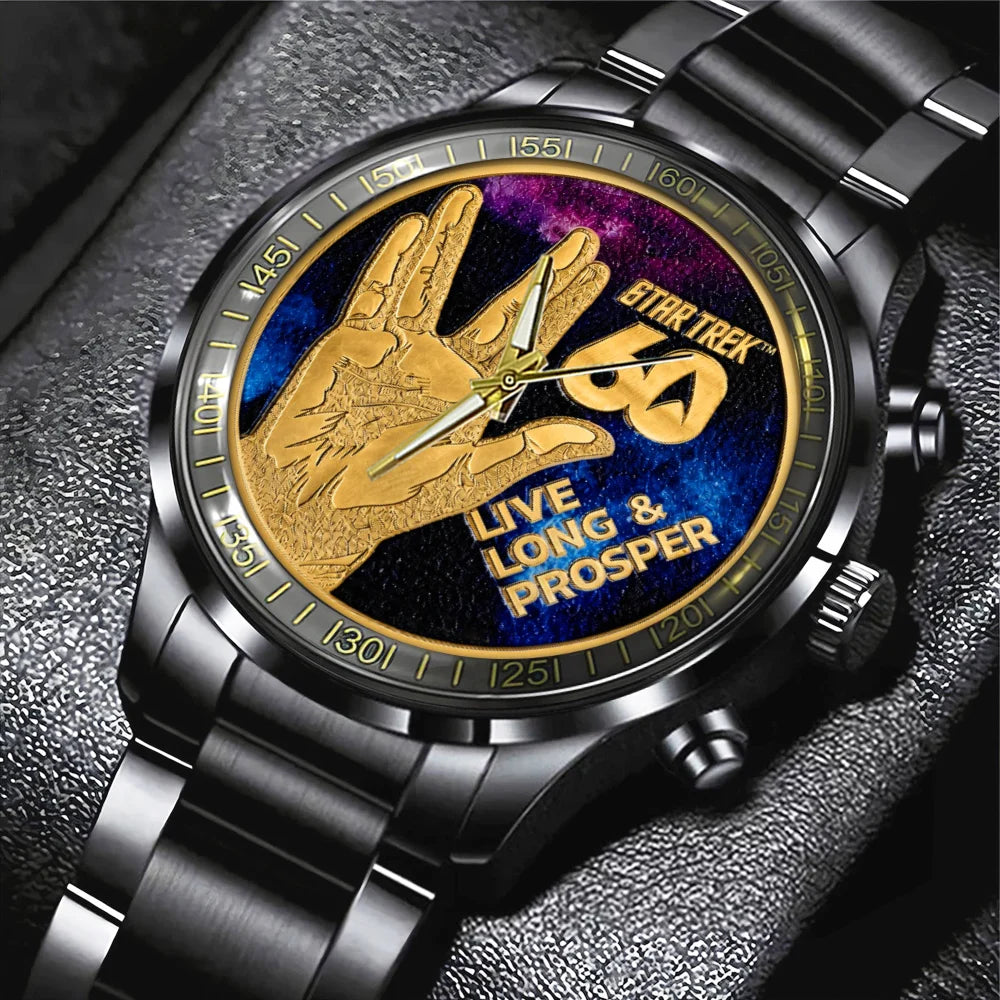 Star Trek 60th Anniversary Black Stainless Steel Watch - TMTHU9053