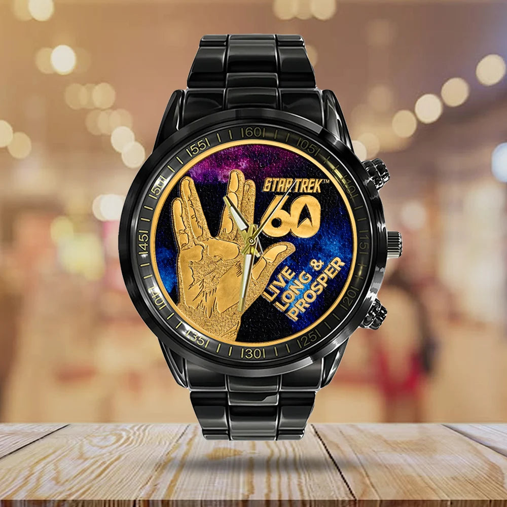 Star Trek 60th Anniversary Black Stainless Steel Watch - TMTHU9053