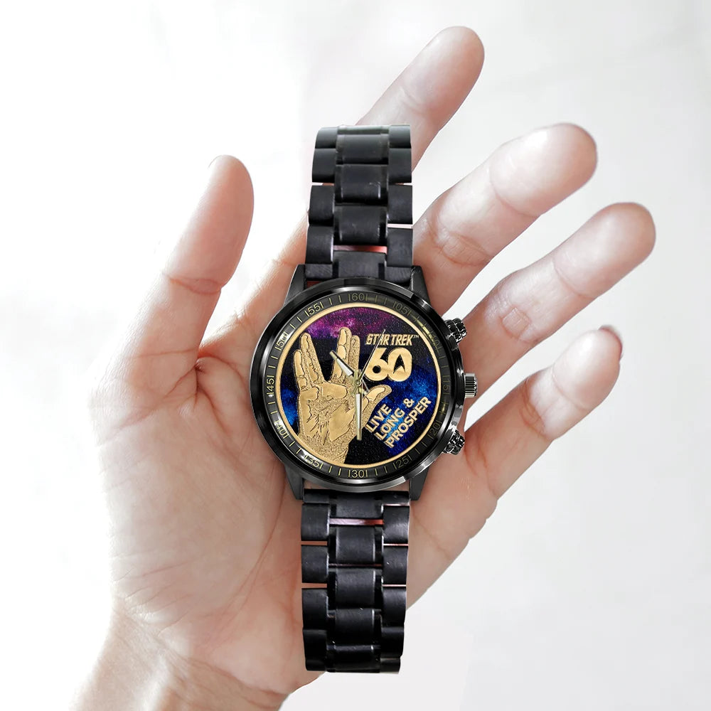 Star Trek 60th Anniversary Black Stainless Steel Watch - TMTHU9053
