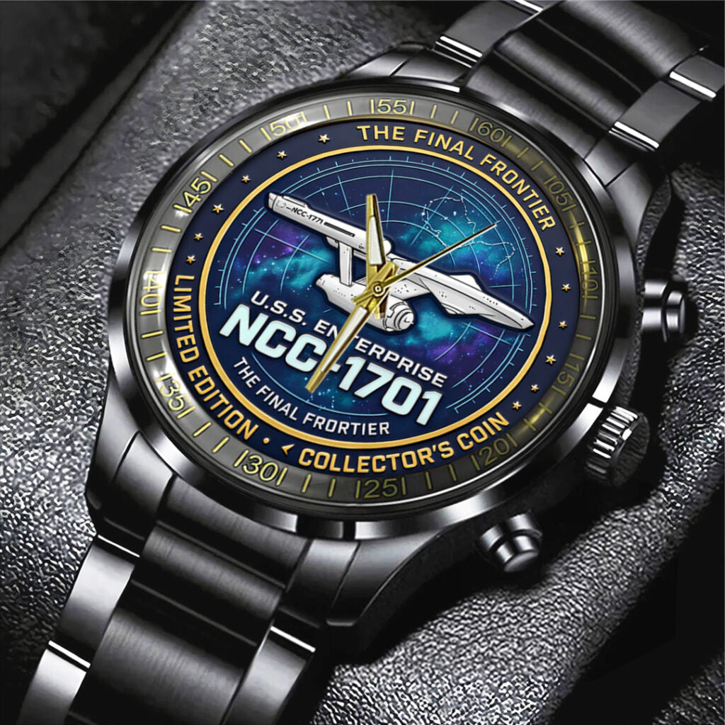 Star Trek 60th Anniversary Black Stainless Steel Watch - TANTN21420