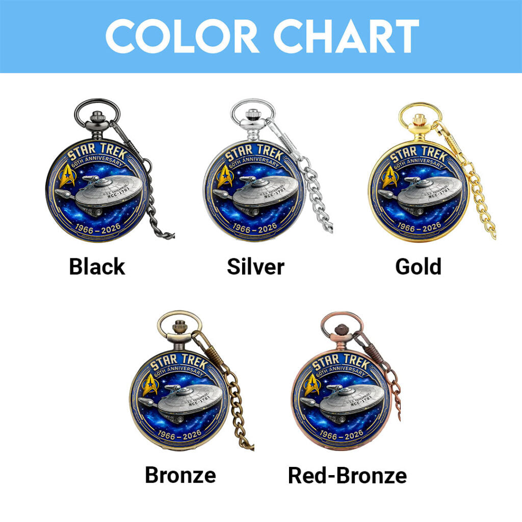 Star Trek 60th Anniversary Pocket Watch - HOATT16533