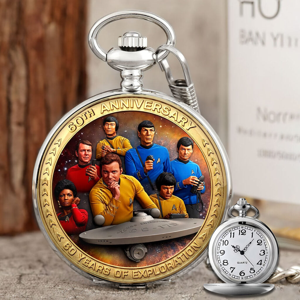 Star Trek 60th Anniversary Pocket Watch - HOATT17661