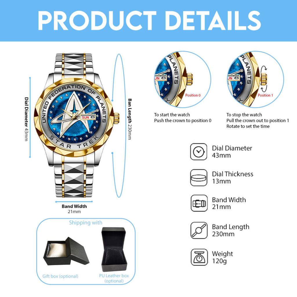 Star Trek Alloy Luxury Quartz Watch - HOATT13275