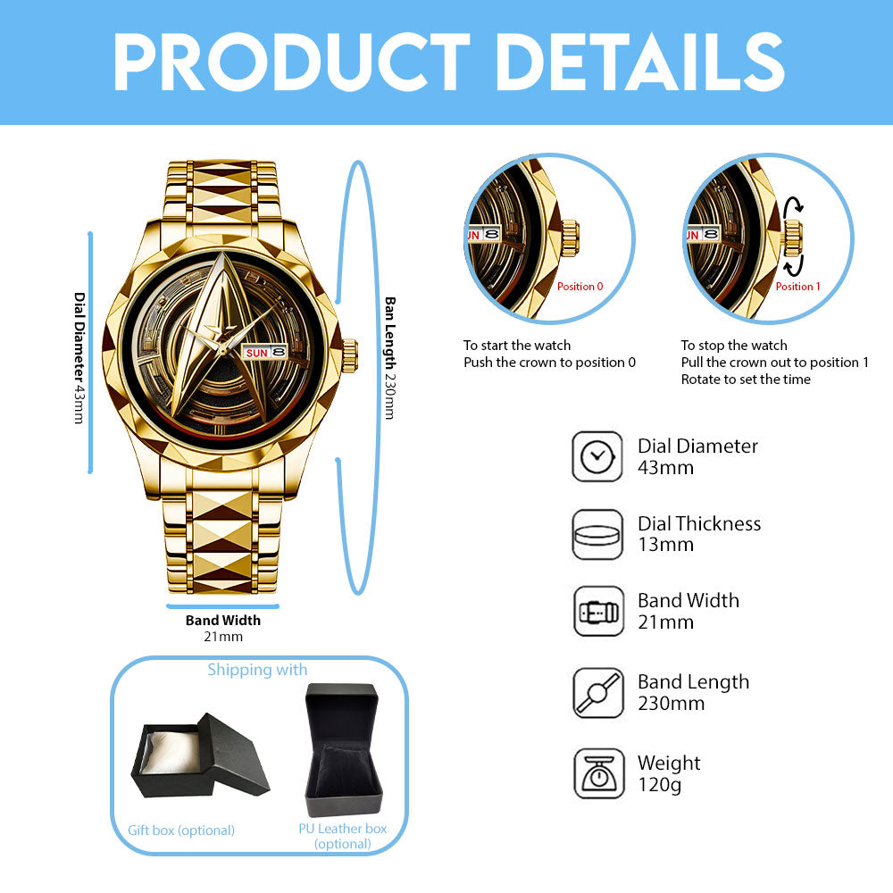 Star Trek Alloy Luxury Quartz Watch - TANTN 15235