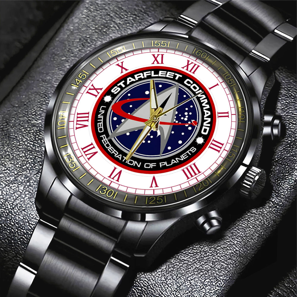 Star Trek Black Stainless Steel Watch - TANTN 12676
