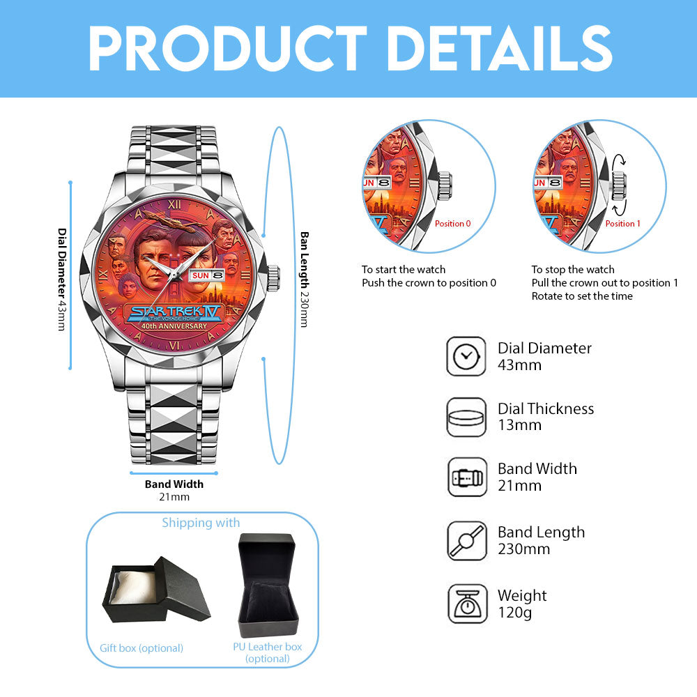 Star Trek IV: The Voyage Home Alloy Luxury Quartz Watch - TMTHU6665