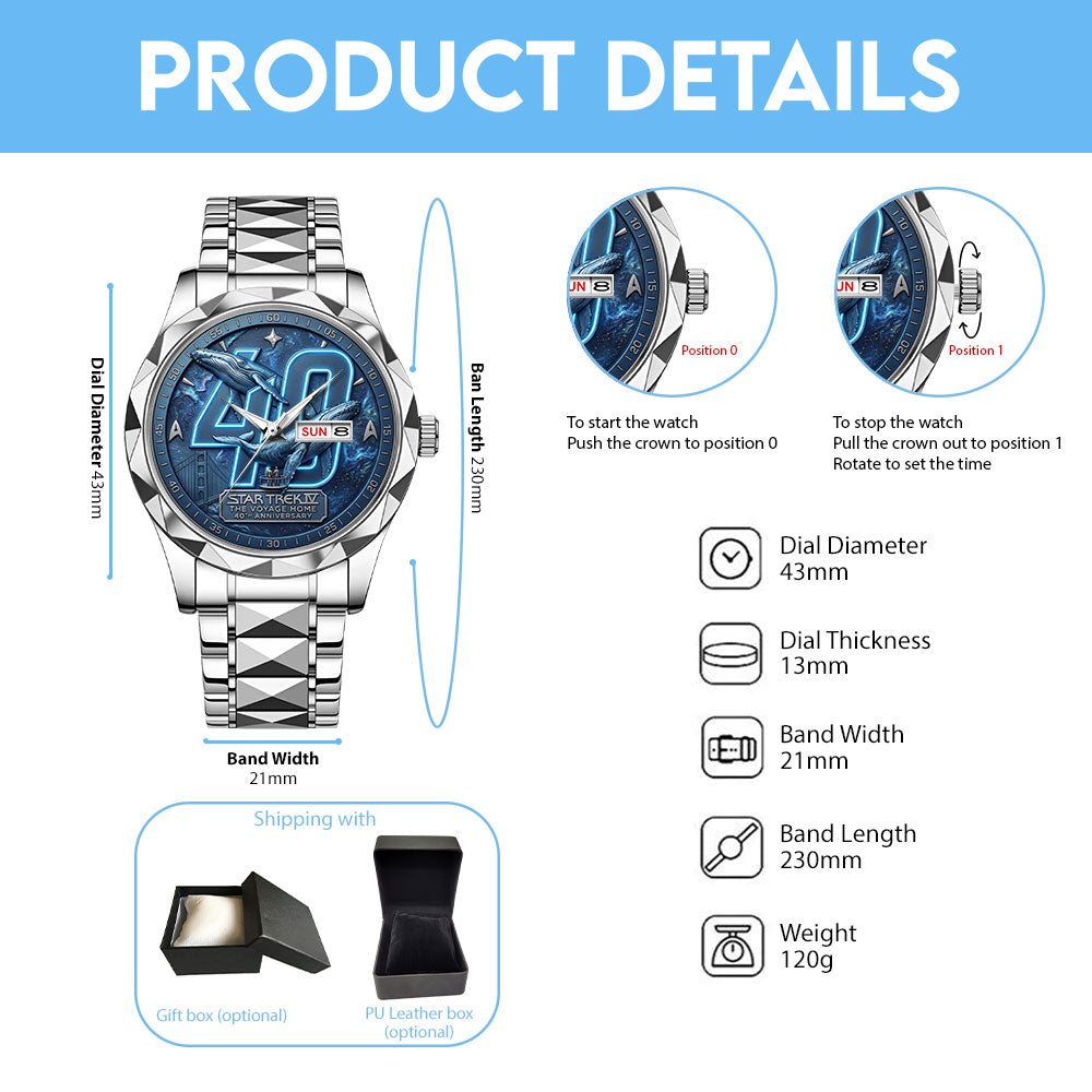 Star Trek IV: The Voyage Home Alloy Luxury Quartz Watch - TMTHU6670