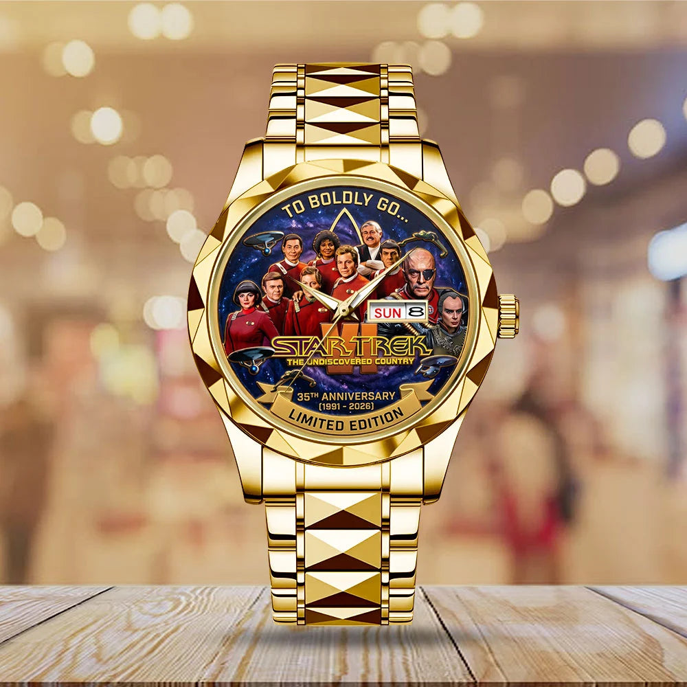 Star Trek VI: The Undiscovered Country 35th Anniversary Alloy Luxury Quartz Watch - TMTHU9066