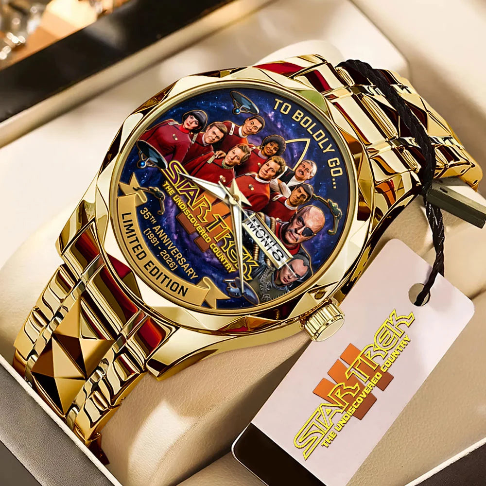 Star Trek VI: The Undiscovered Country 35th Anniversary Alloy Luxury Quartz Watch - TMTHU9066