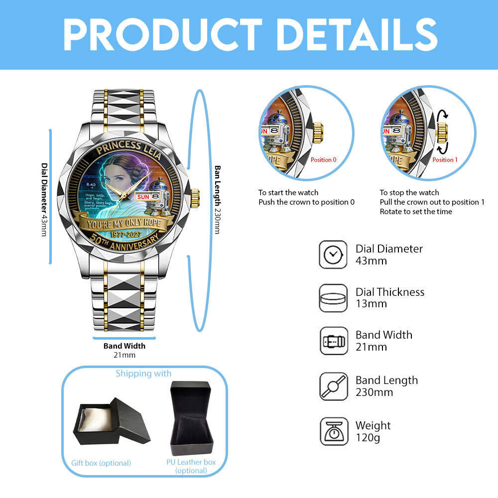 Star Wars 50th Anniversary 2027 Alloy Luxury Quartz Watch - TANTN20869