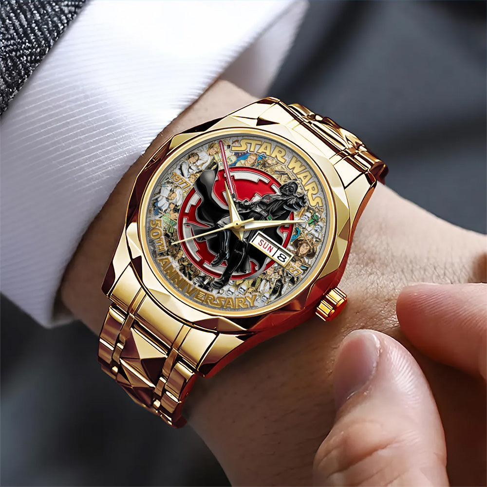 Star Wars 50th Anniversary Alloy Luxury Quartz Watch - TMTHU4302