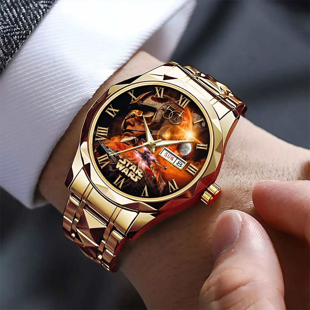 Star Wars 50th Anniversary Alloy Luxury Quartz Watch - TMTHU6516