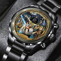 Star Wars 50th Anniversary Black Stainless Steel Watch - TMTHU4611