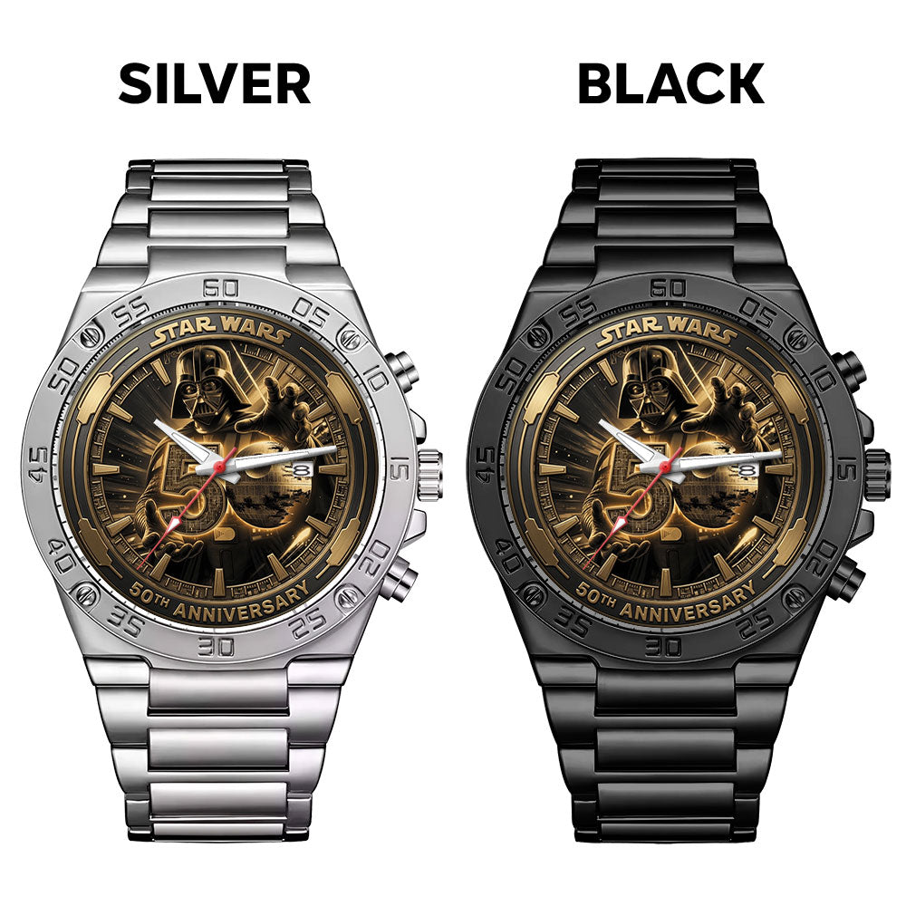 Star Wars 50th Anniversary Gentleman Stainless Steel Watch - TMTHU6667