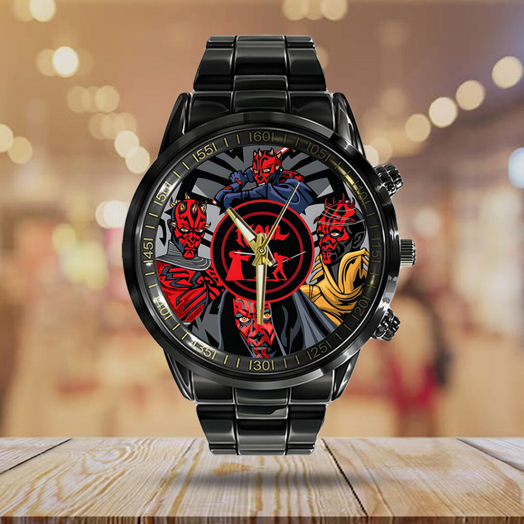 Star Wars: Maul Shadow Lord Black Stainless Steel Watch - TANTN22669