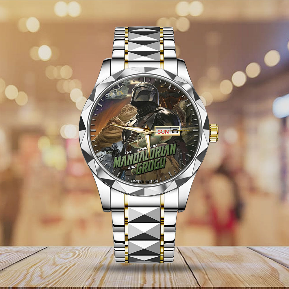Star Wars: The Mandalorian and Grogu Alloy Luxury Quartz Watch - TMTHU6687