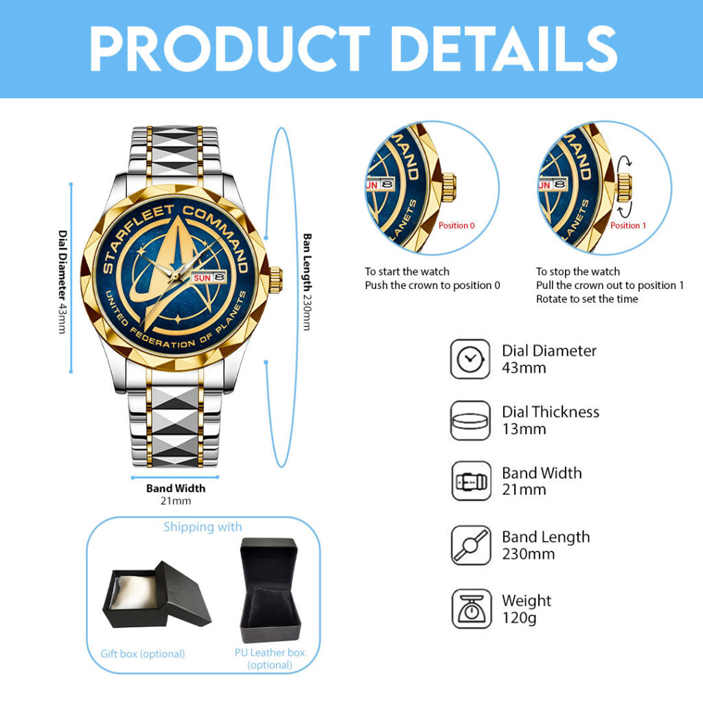 Star Trek Alloy Luxury Quartz Watch - HOATT13193