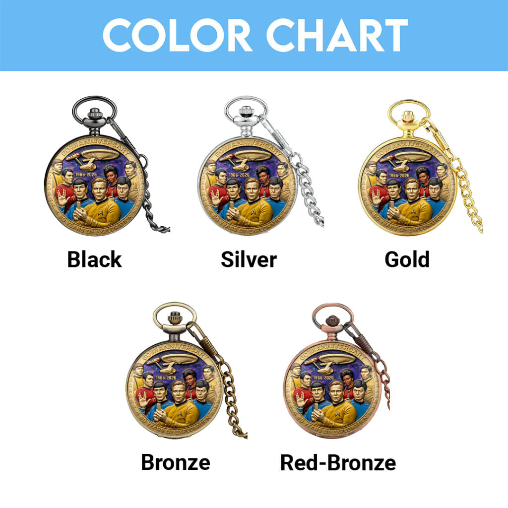 Star Trek 60th Anniversary Pocket Watch - HOATT17002