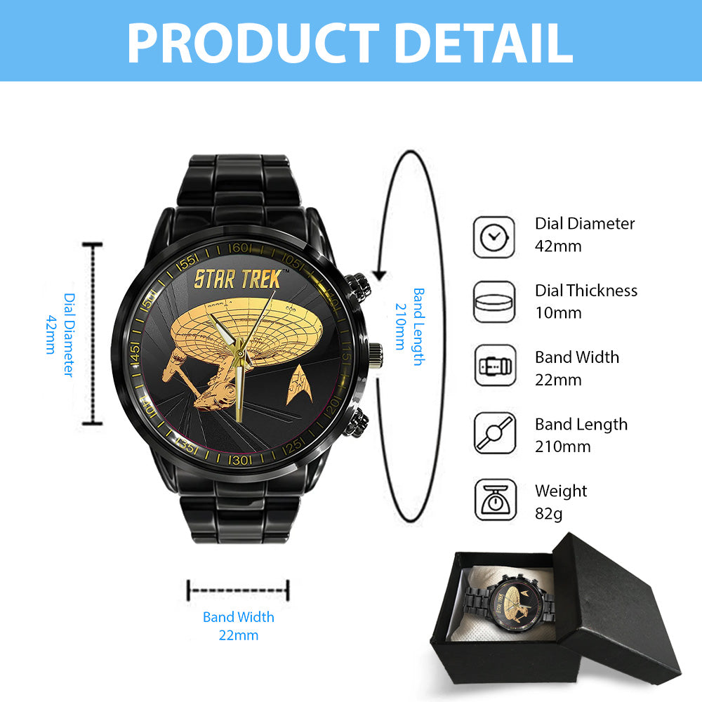 Star Trek Black Stainless Steel Watch - TANTN18436