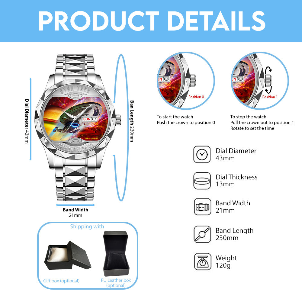 Star Trek 60th Anniversary 2026 Alloy Luxury Quartz Watch - TANTN18962