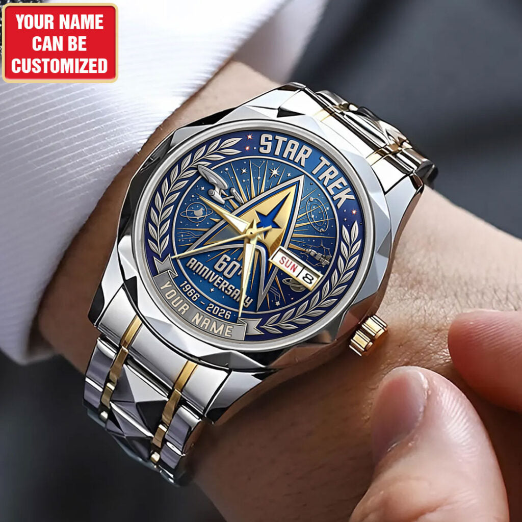 Personalized Star Trek 60th Anniversary 2026 Alloy Luxury Quartz Watch - TANTN21392